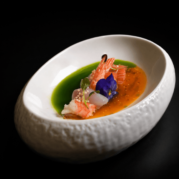 Imagem do menu S53. Sashimi scampi