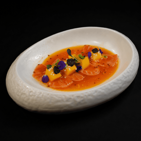 Imagem do menu C80. Carpaccio salmão passione