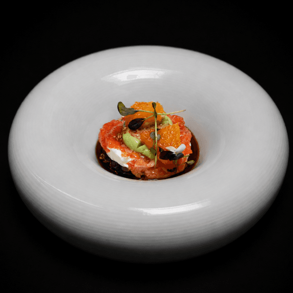 Imagem do menu T77. Black hamburger sake