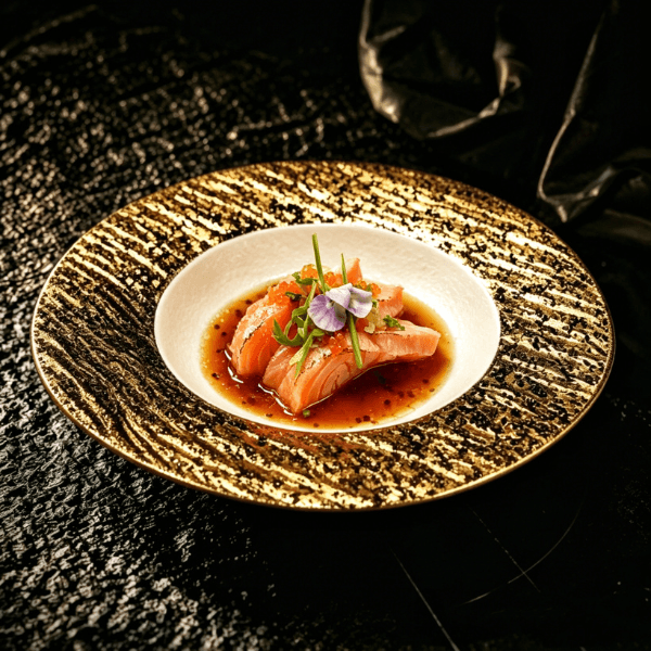 Imagem do menu T86. Tataki salmão