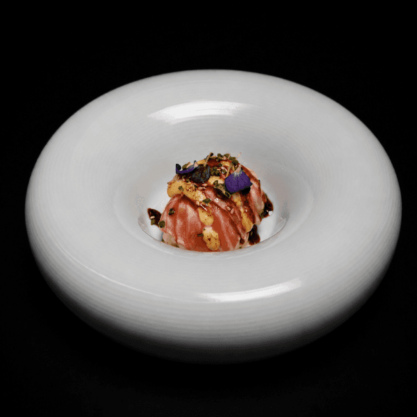 Imagem do menu X69. Cirashi salmone flambé